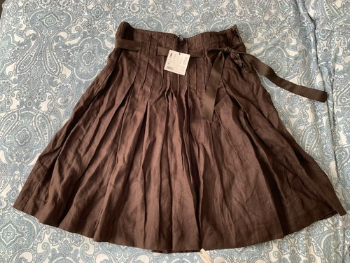 Neu leinen rock braun - neu,